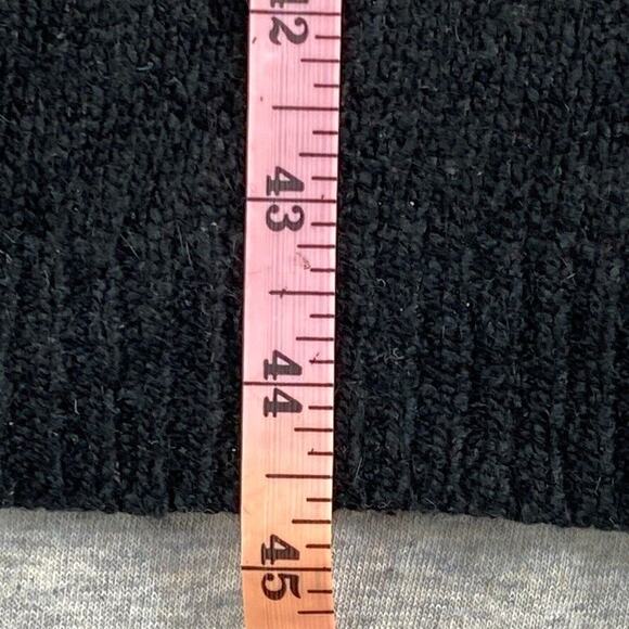 Vintage Susan Bennett Sweater Dress Womens Medium Black Silk Angora Stretch 80s - Picture 11 of 12